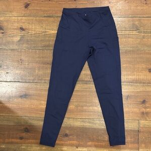 Navy Blue High-Waisted Leggings